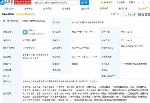 上汽大通長沙新公司成立，加速人工智能與信息系統集成業務布局